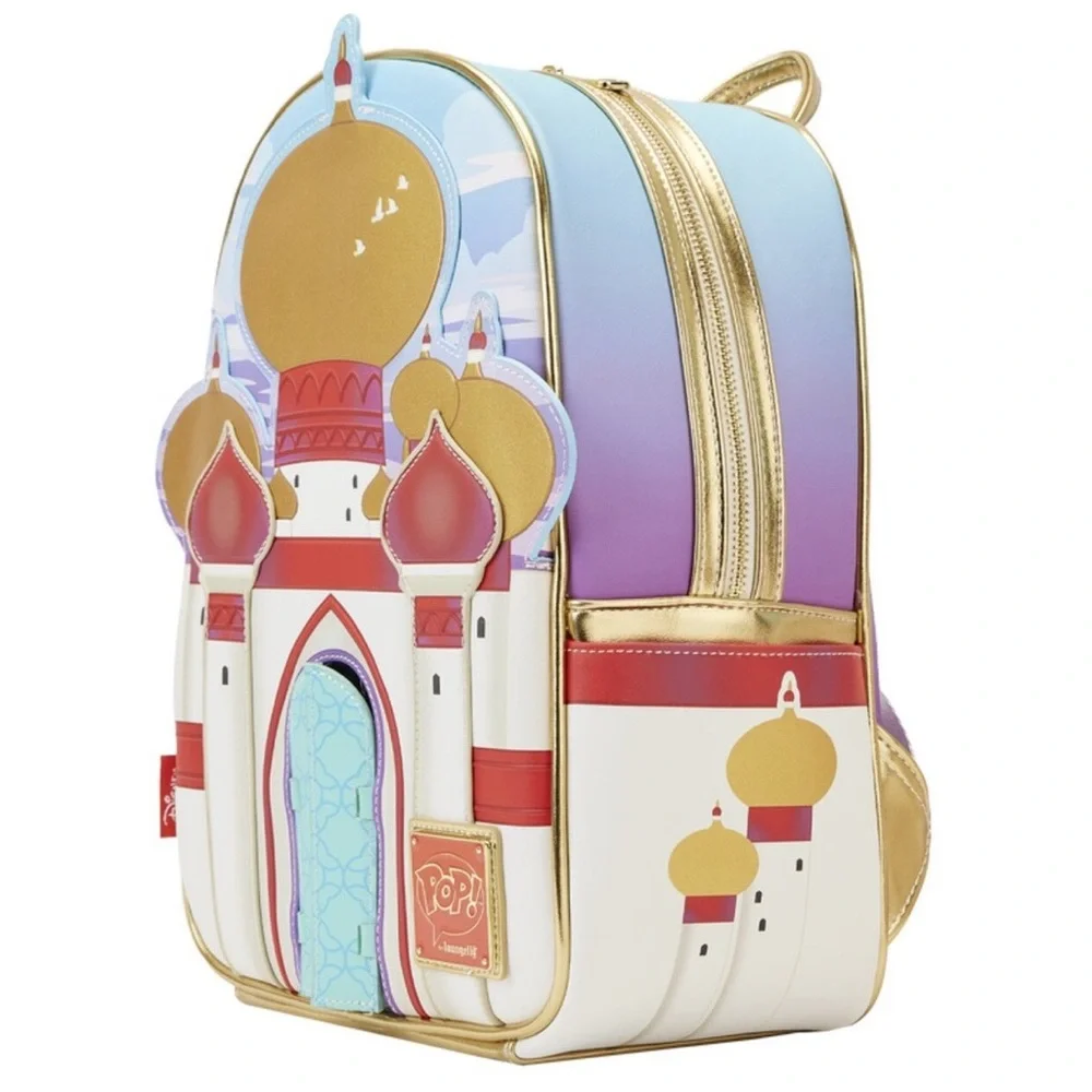 Limited Edition Bundle Aladdin 30th Anniversary Palace Mini Backpack and Pop NWT